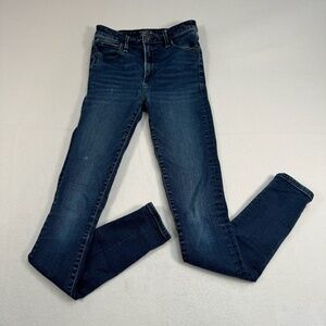 Abercrombie + Fitch Jeans Womens SZ 25L Dark Blue Simone High Rise Super Skinny